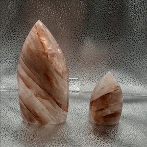 Fire Quartz Crystal Flame Set